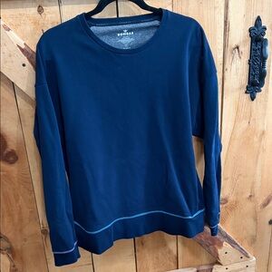 Bombas women’s, navy, extra large sweatshirt with side pockets